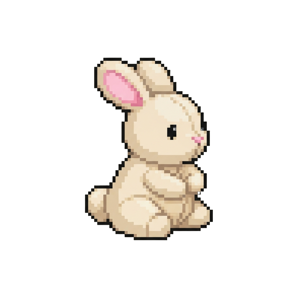 A Soft Velvety Bunny Plushie