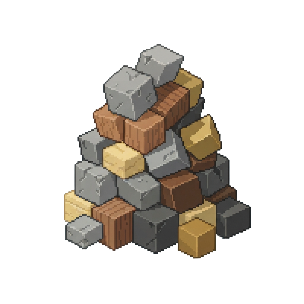 A Massive Towering Block Stack Collapse