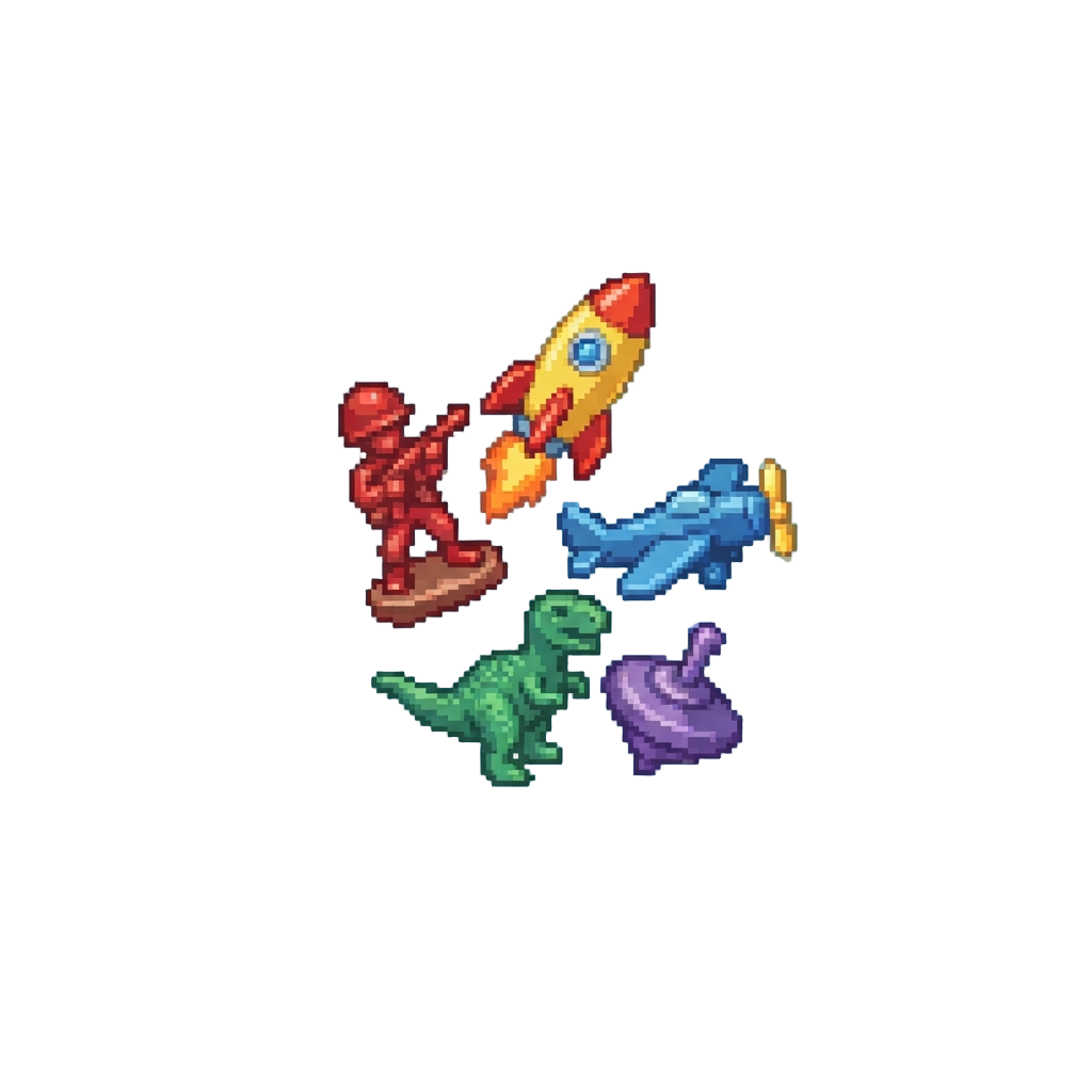 A Rain of Flying Plastic Toys