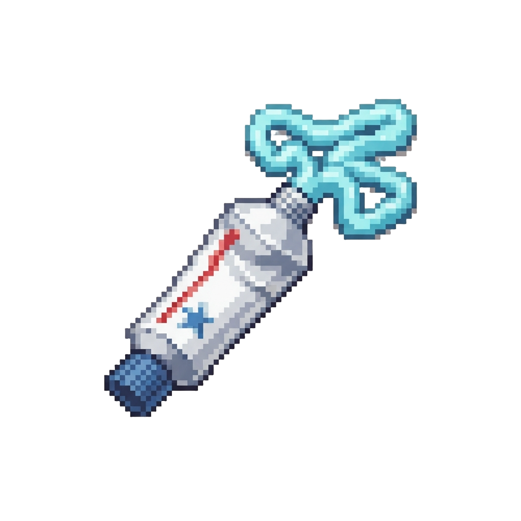A Giant Tube of Toothpaste Squirted Wildly