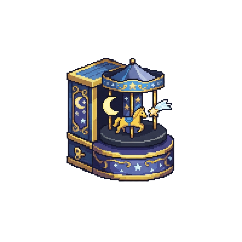 A Night-sky Carousel Music Box