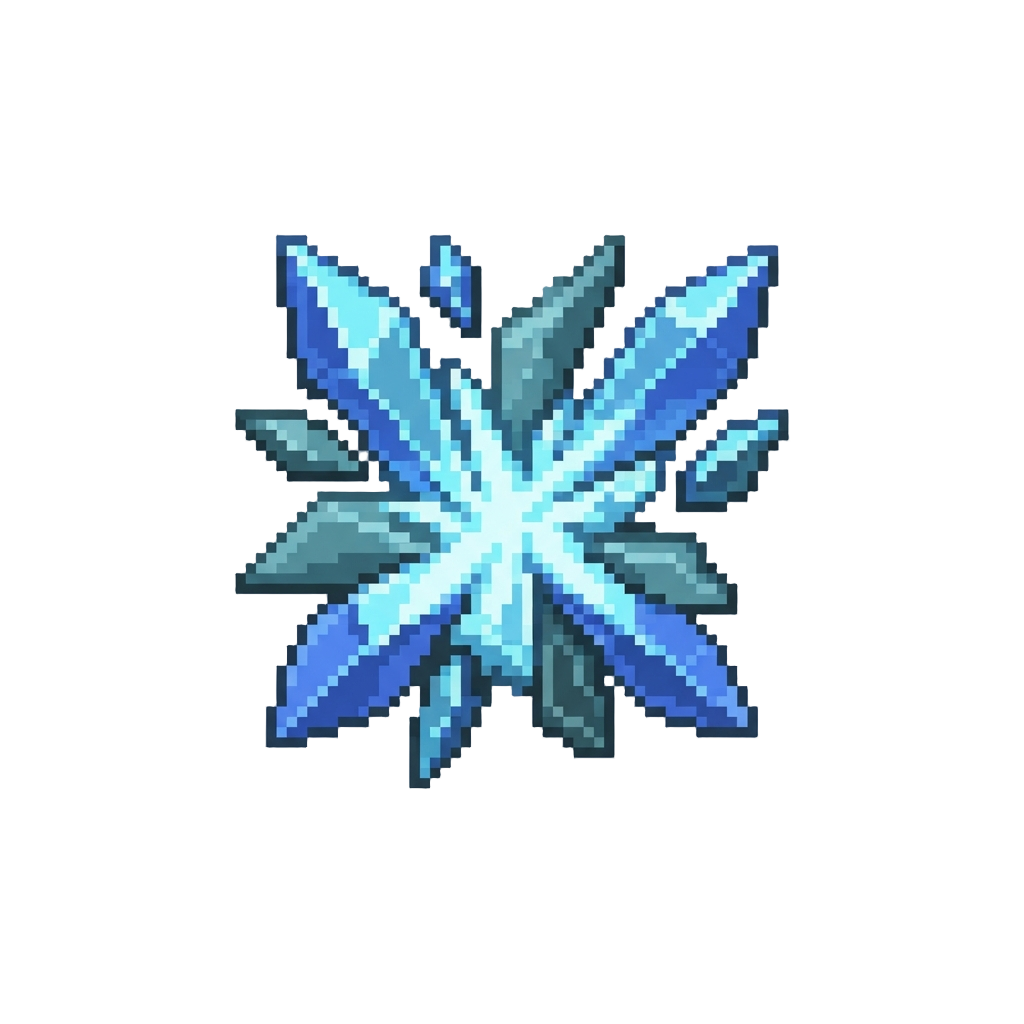 A Shattering Crystal Impact Flash