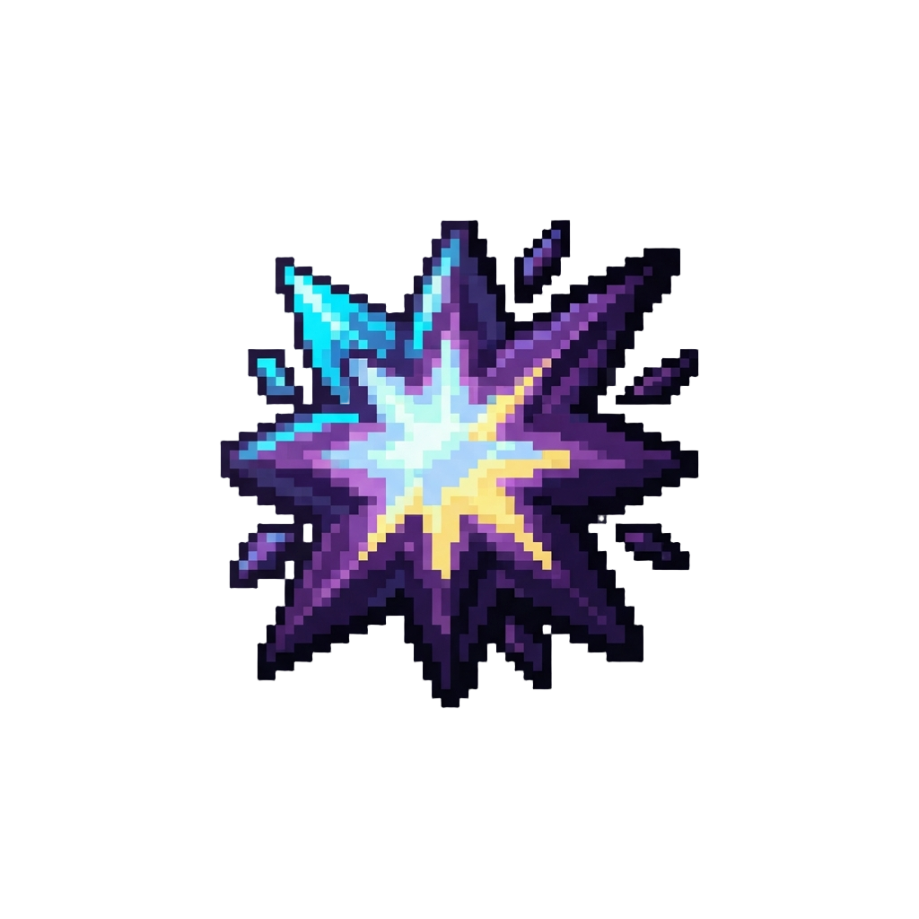 A Cosmic Purple Impact Starburst