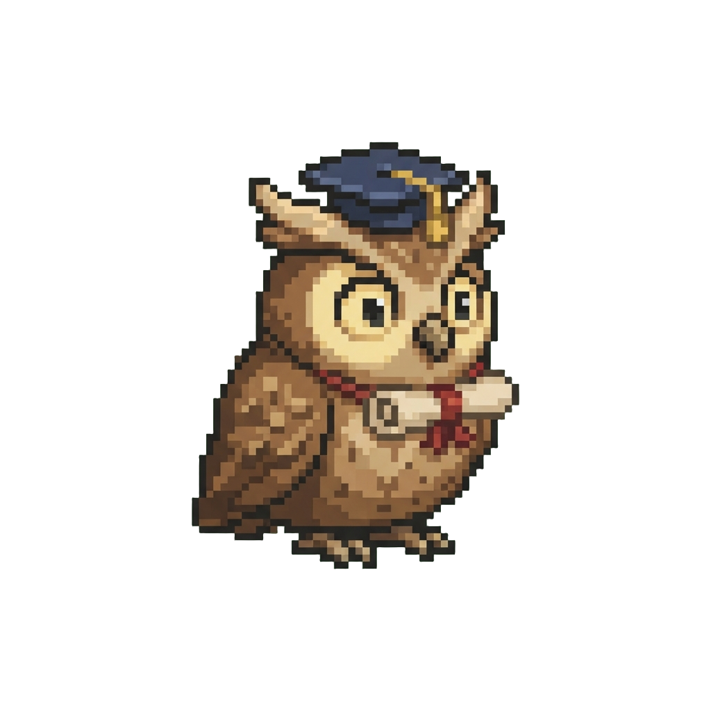 A Quirky Talking Owl Scholar