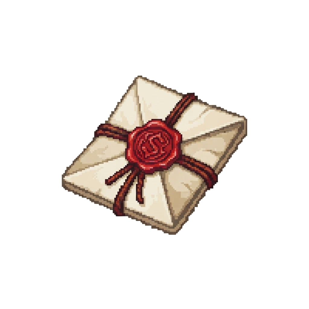 A Mysterious Blood-red Wax Seal Letter