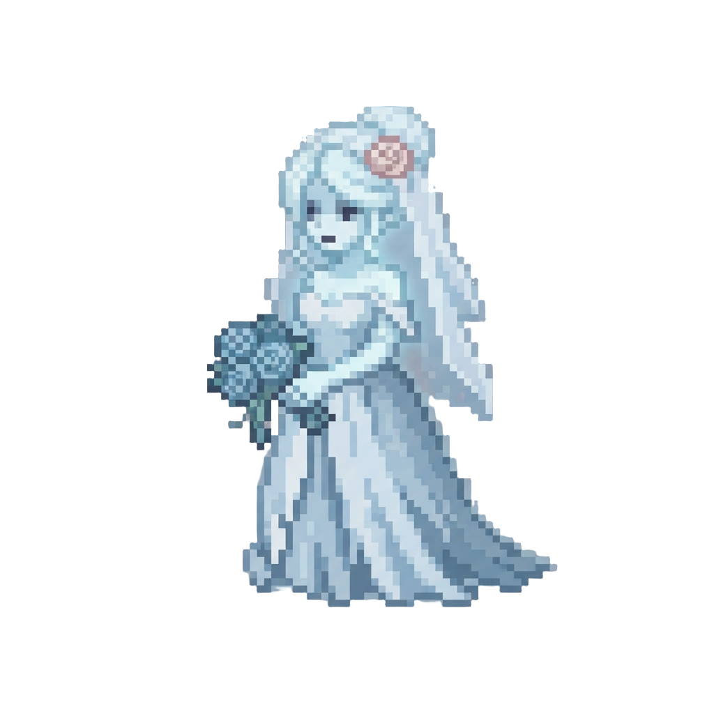 A Ghostly Pale Phantom Bride
