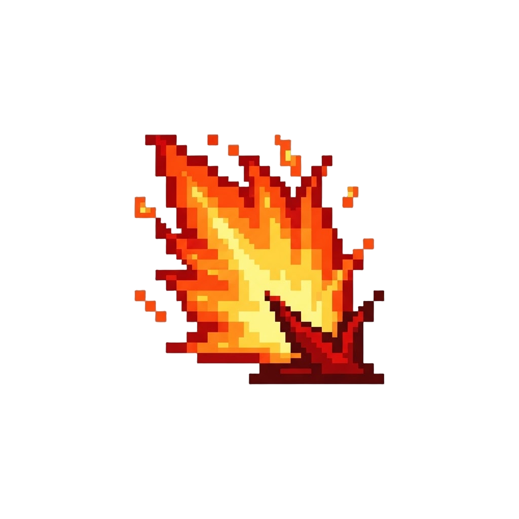 A Fiery Kick Impact Flash