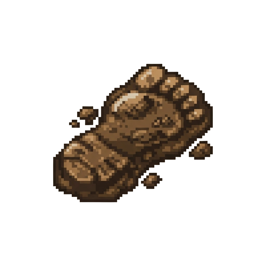 A Muddy Footprint Marker