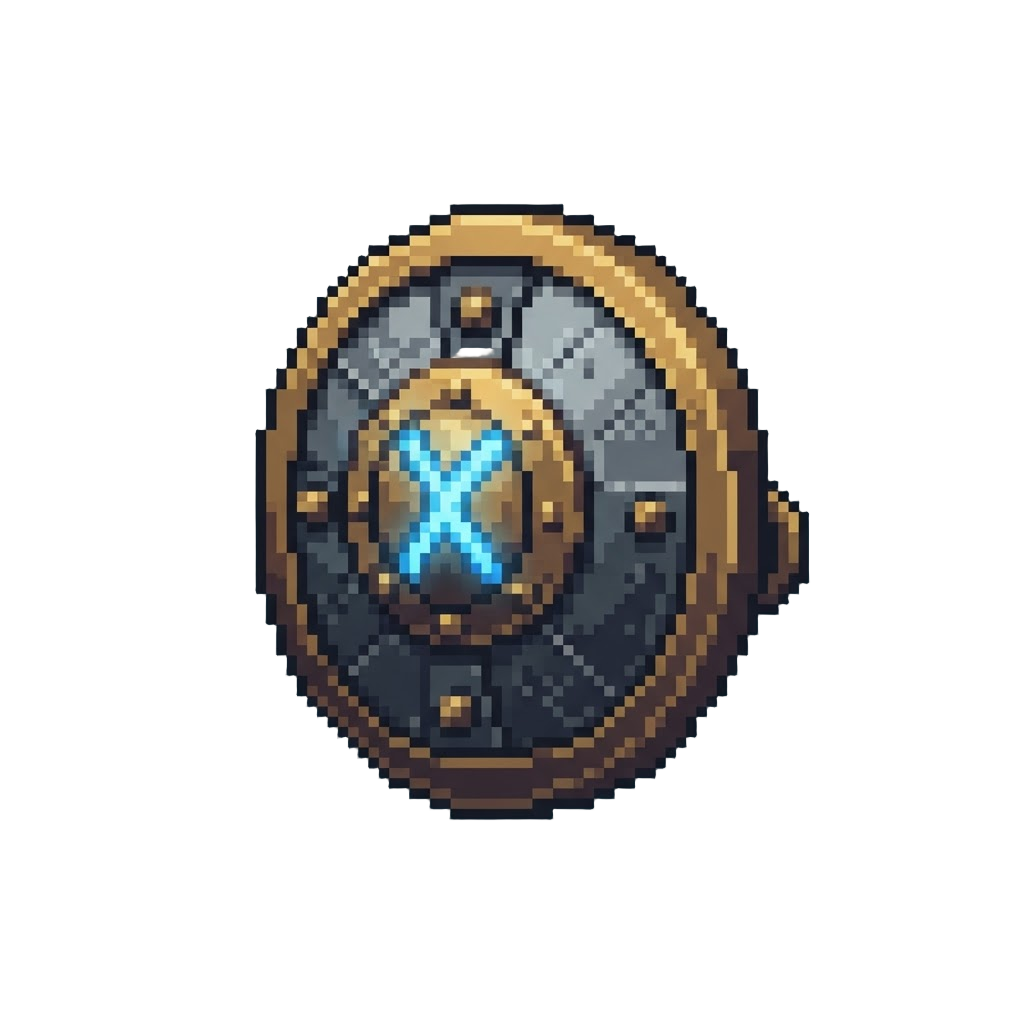 A Glowing Rune Shield
