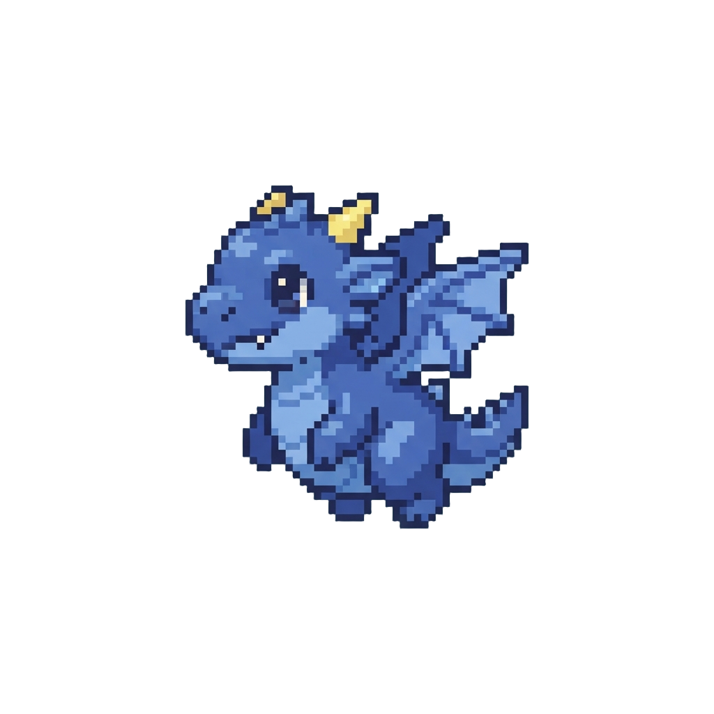 A Cute Winged Dragon Mascot