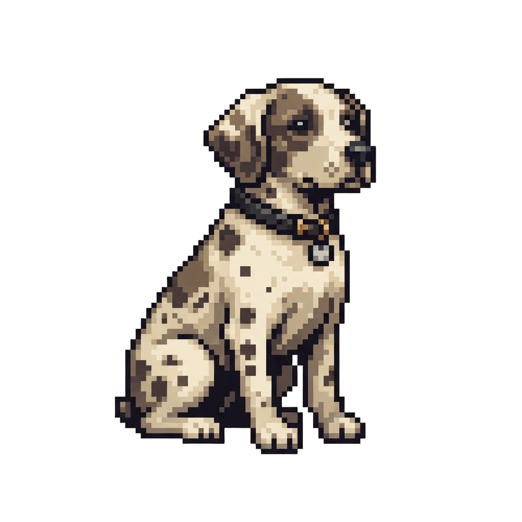 A Loyal Spotted Adventure Hound