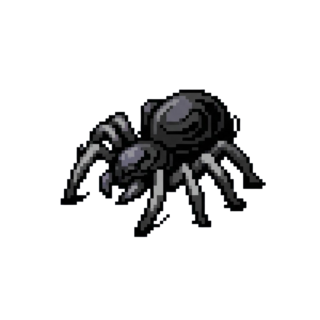 A Giant Shadowy Ink Spider