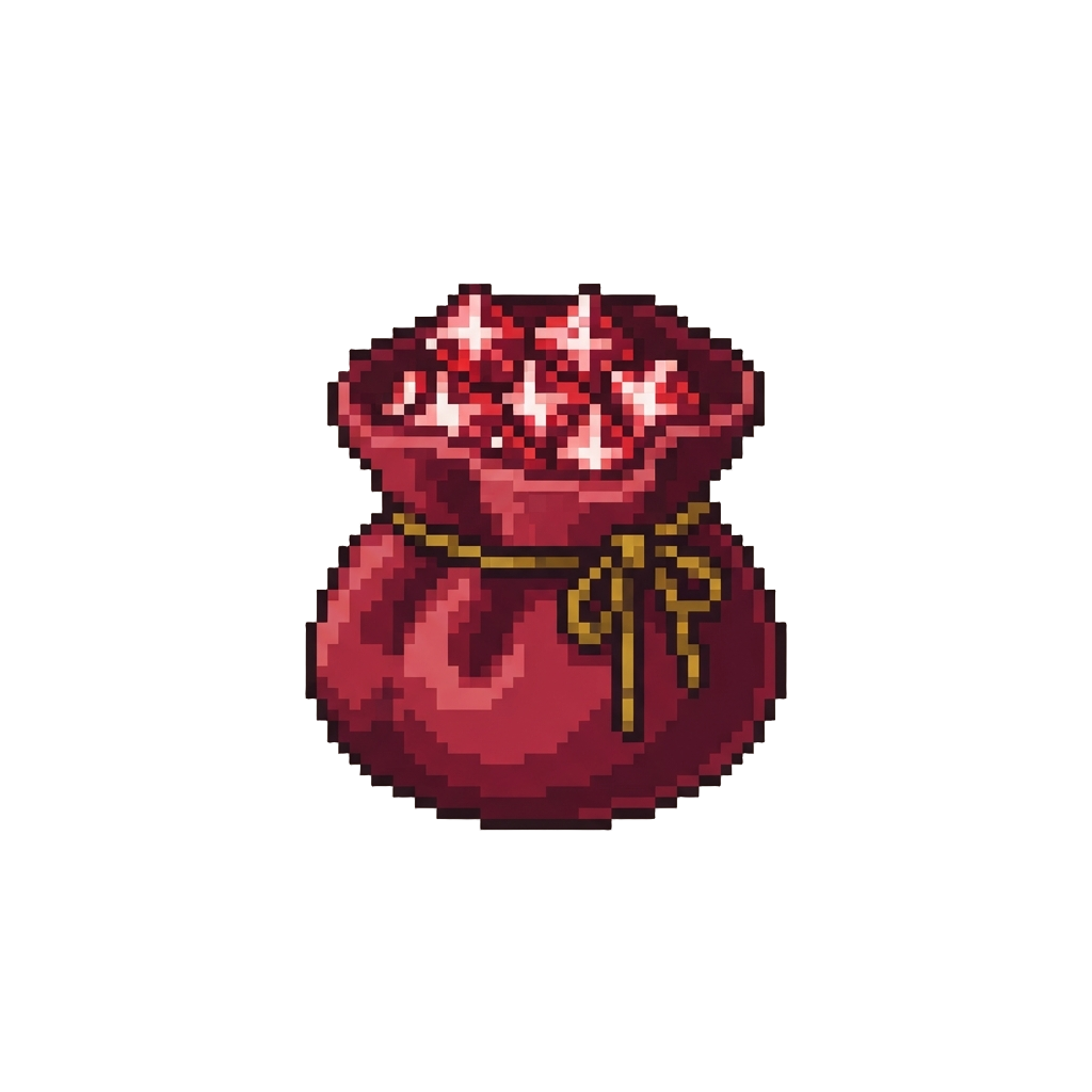 A Velvet Pouch Filled with Star Rubies