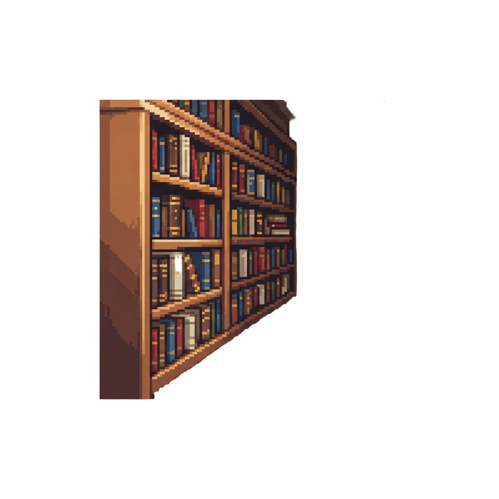 A Cozy Library Passage Lined with Books