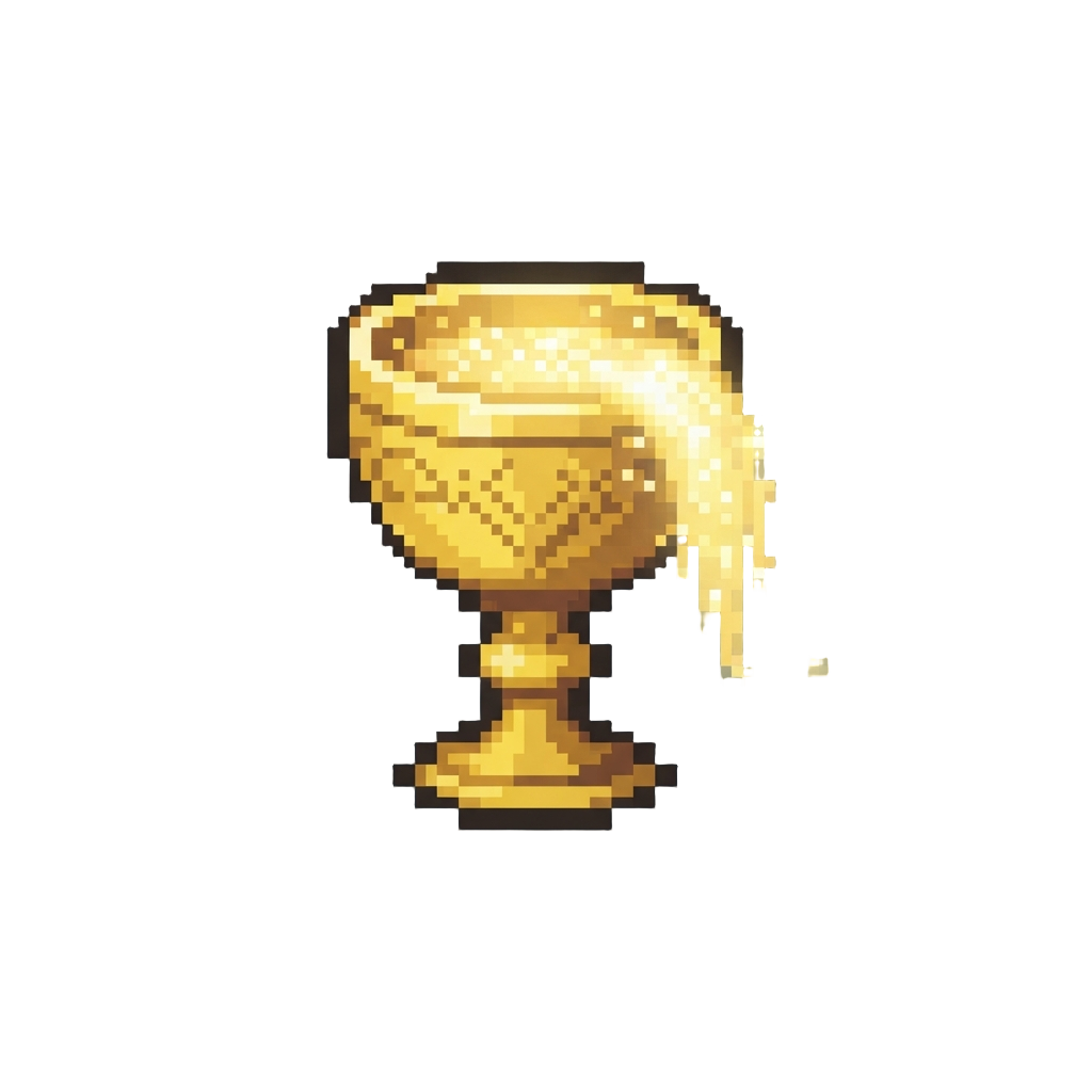 A Golden Chalice Spilling Light