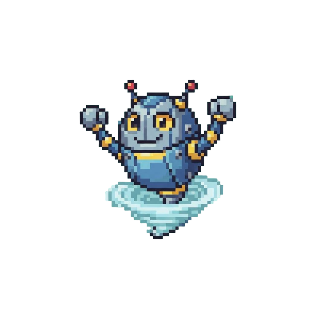 A Goofy Tail-spinning Robot Dance