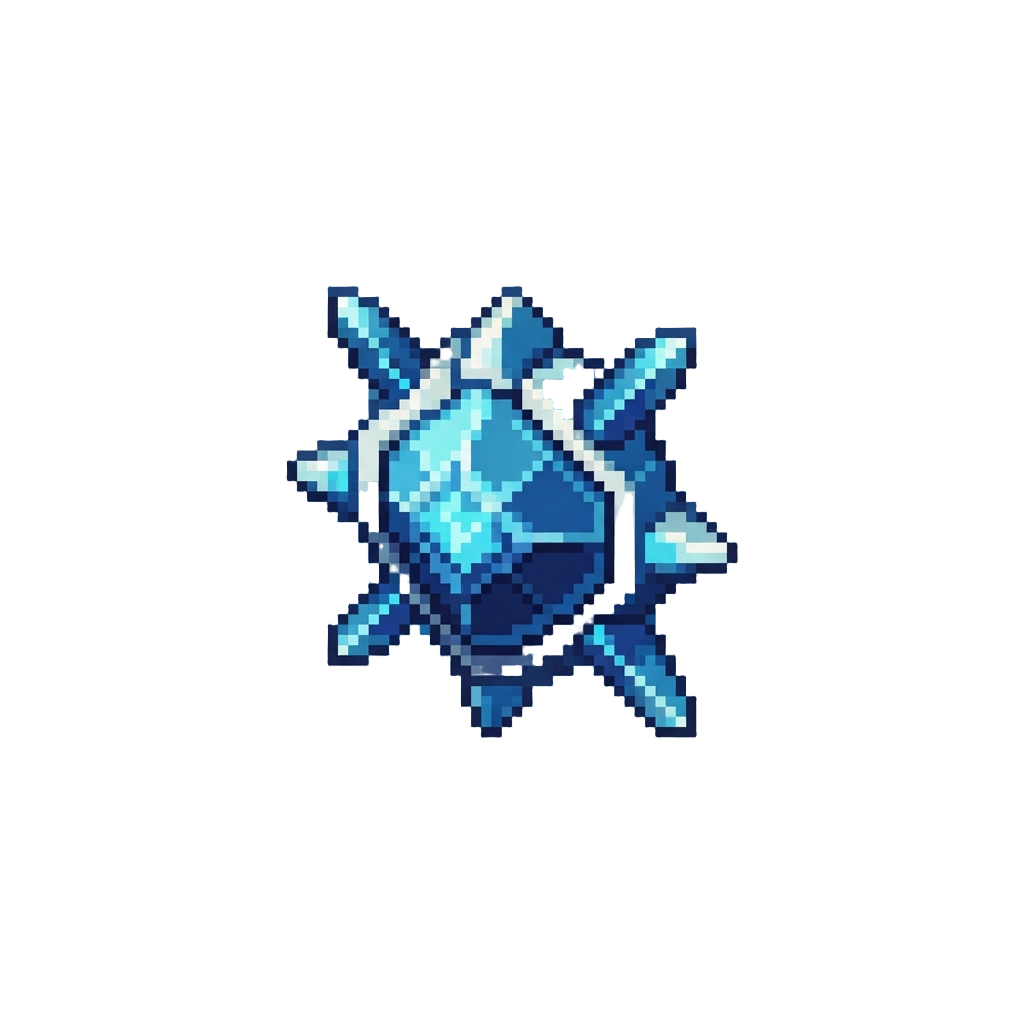 A Pulsing Blue Energy Matrix