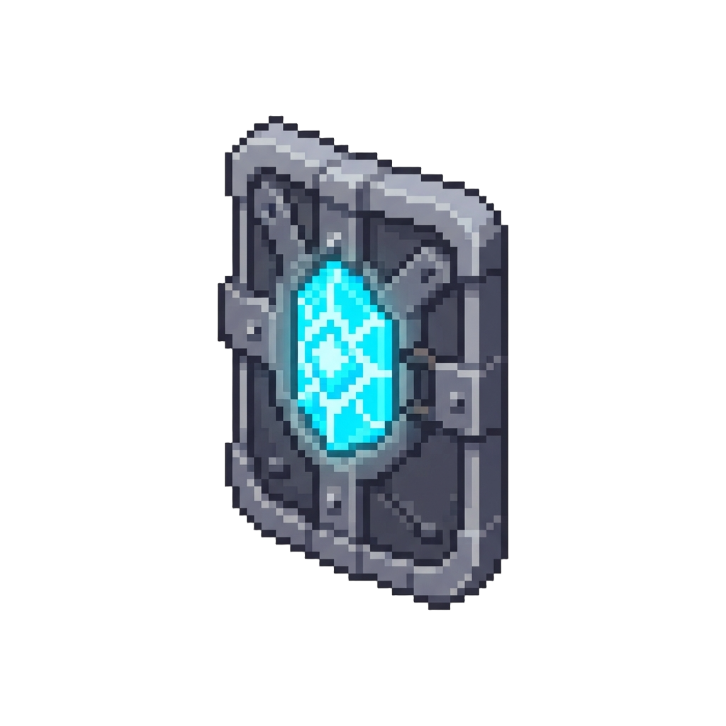 A Glowing Energy Tower Shield