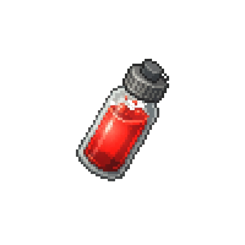 A Glowing Red Bio-vial