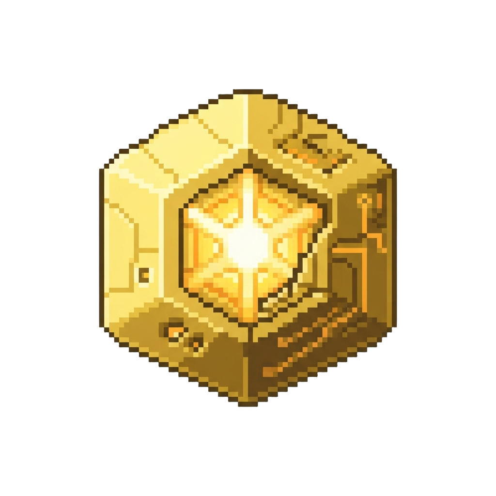 A Glowing Golden Hyper-core