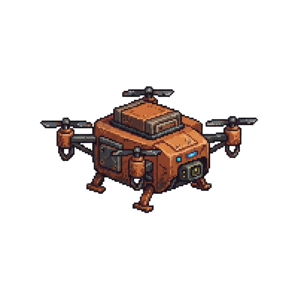 A Rusted Transport Drone