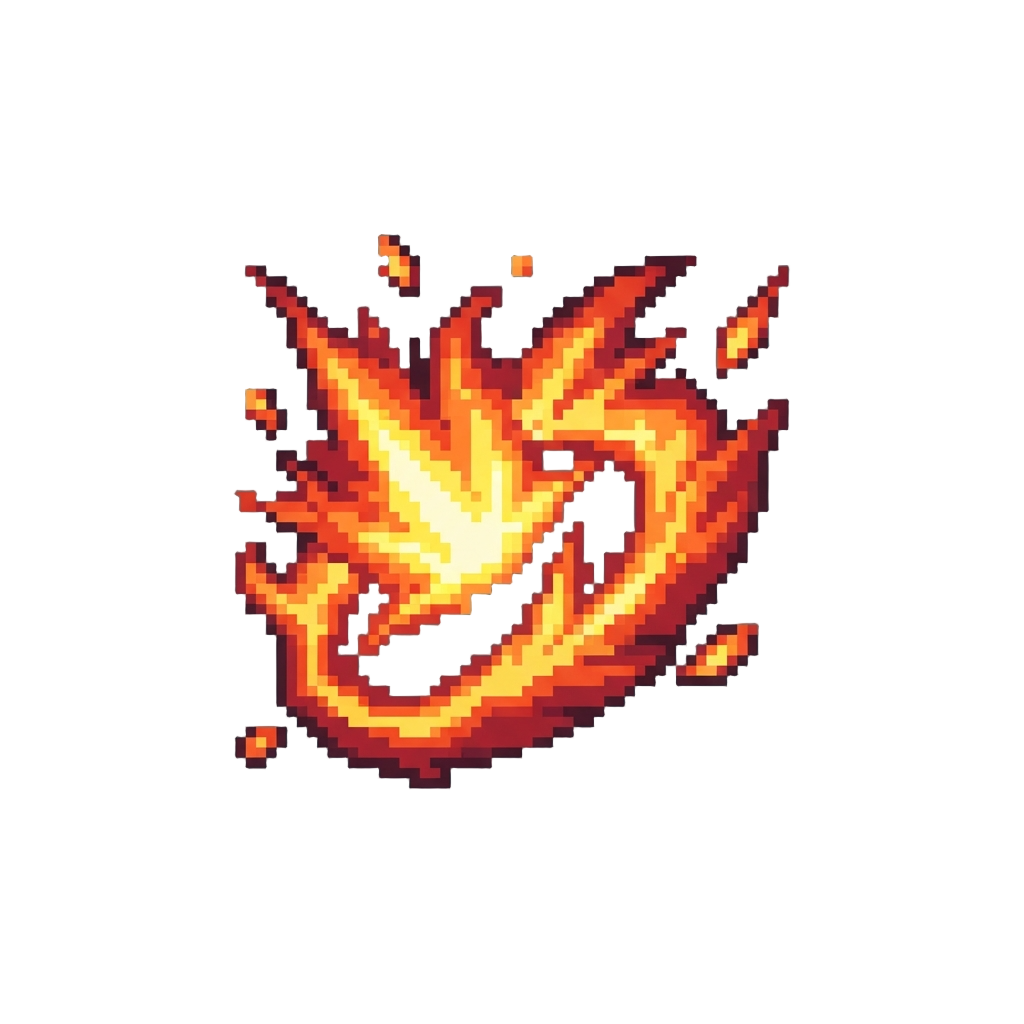 A Fiery Red Ring Blast Effect Upon Impact