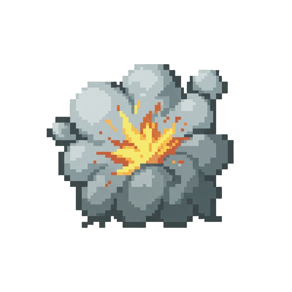A Comical Smoke-puff Explosion in the Upper Blast Zone