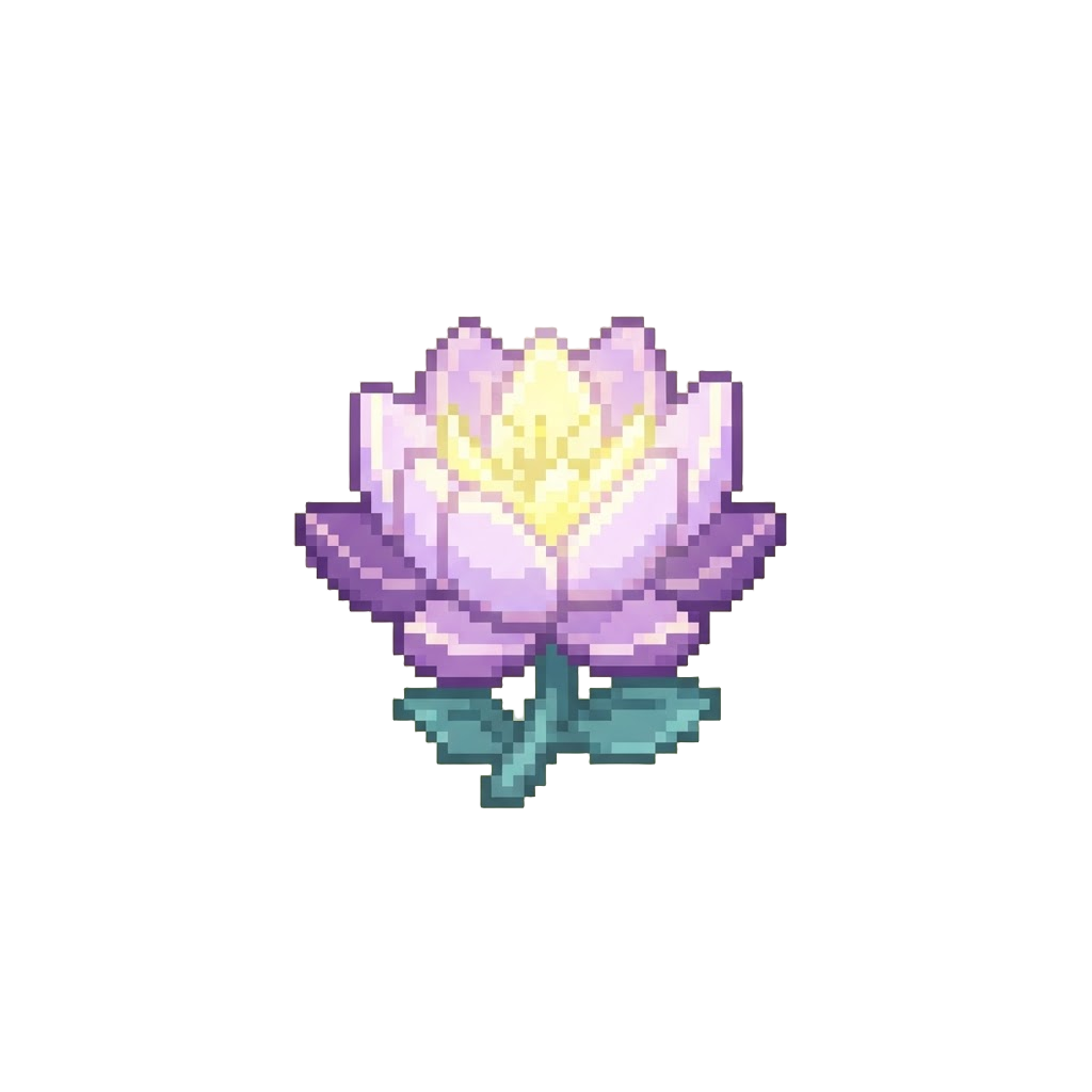 A Serene Lotus Blossom Spirit Form Bathed in Glowing Aura