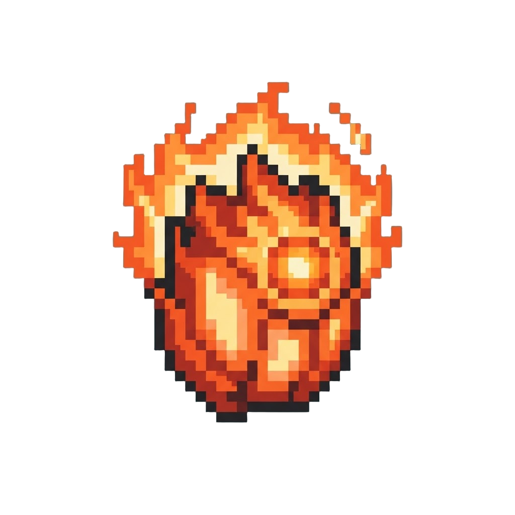 A Blazing Solar-powered Entity Form with a Halo of Fire