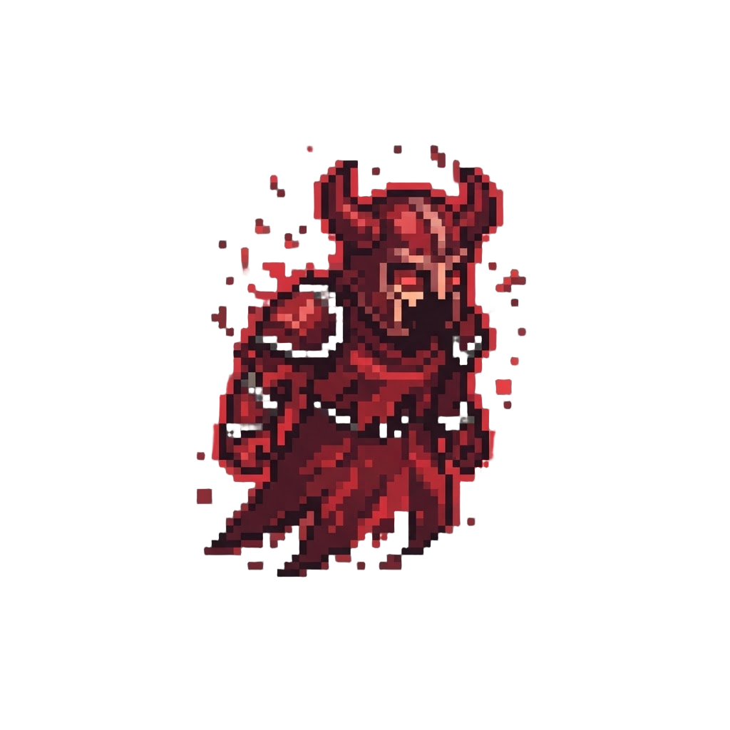 A Blood-red Berserker Specter Form Radiating Killing Intent
