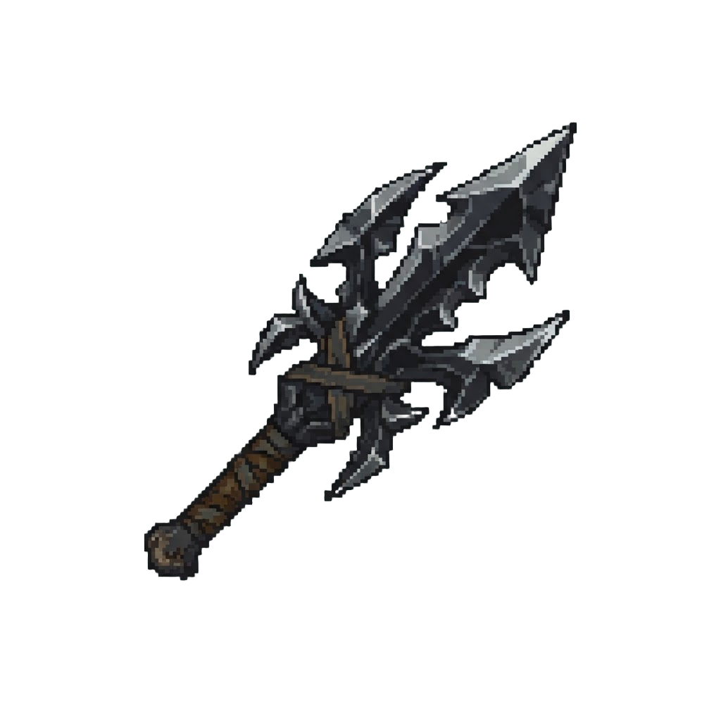 A Razor-sharp Executioner Form with Jagged Obsidian Blades