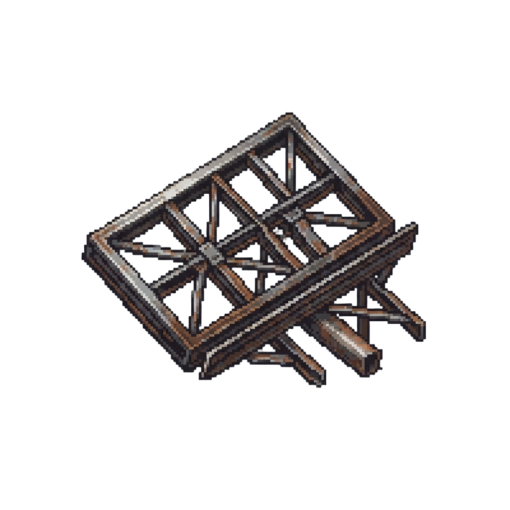 A Gigantic Fallen Billboards Frame