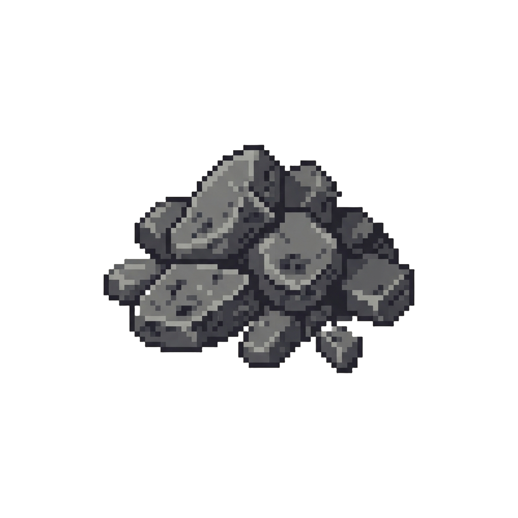 A Messy Dump of Shattered Asphalt Blocks