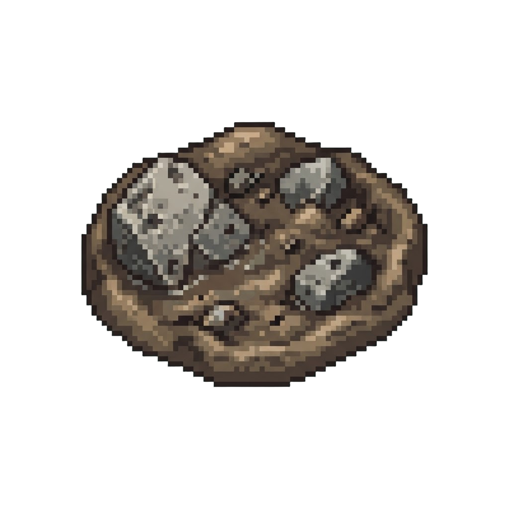 A Pit of Squishy Mud and Wet Concrete Debris