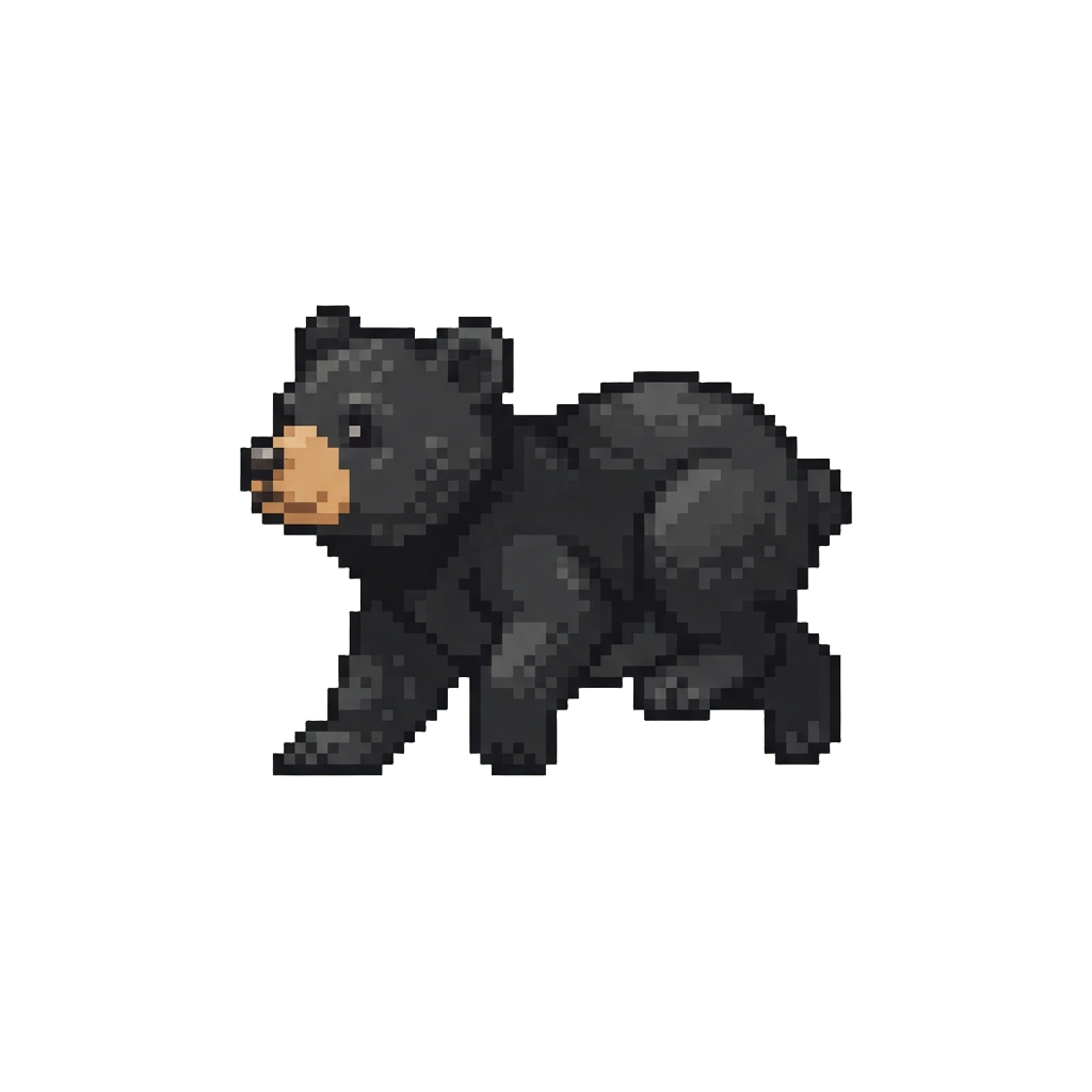 A Clumsy Black Bear Cub Rolling Onto Its Paws