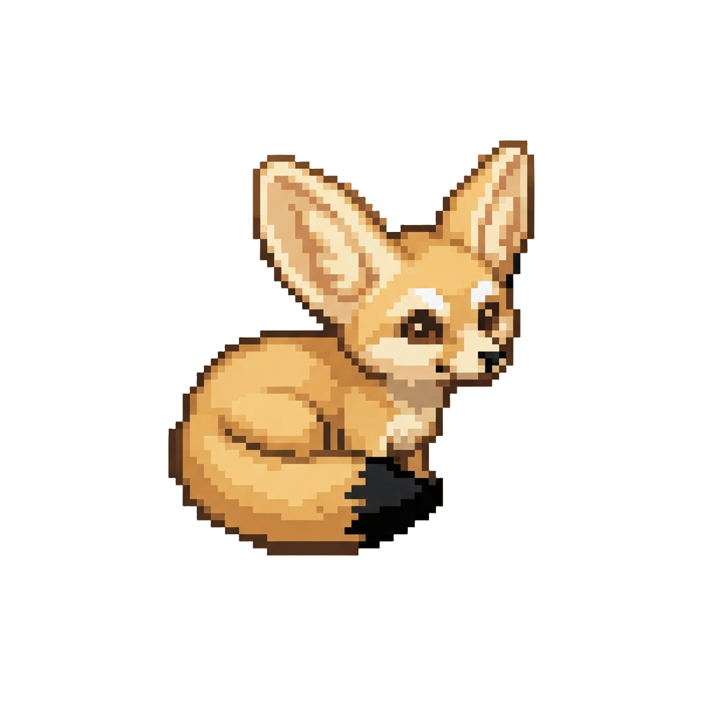 A Desert Fennec Fox with Adorable Giant Radar Ears
