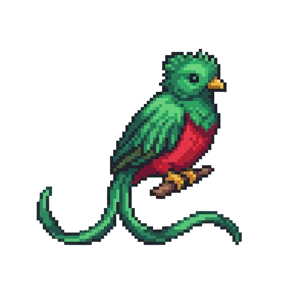 A Dazzling Emerald Quetzal with Trailing Tail Ribbons
