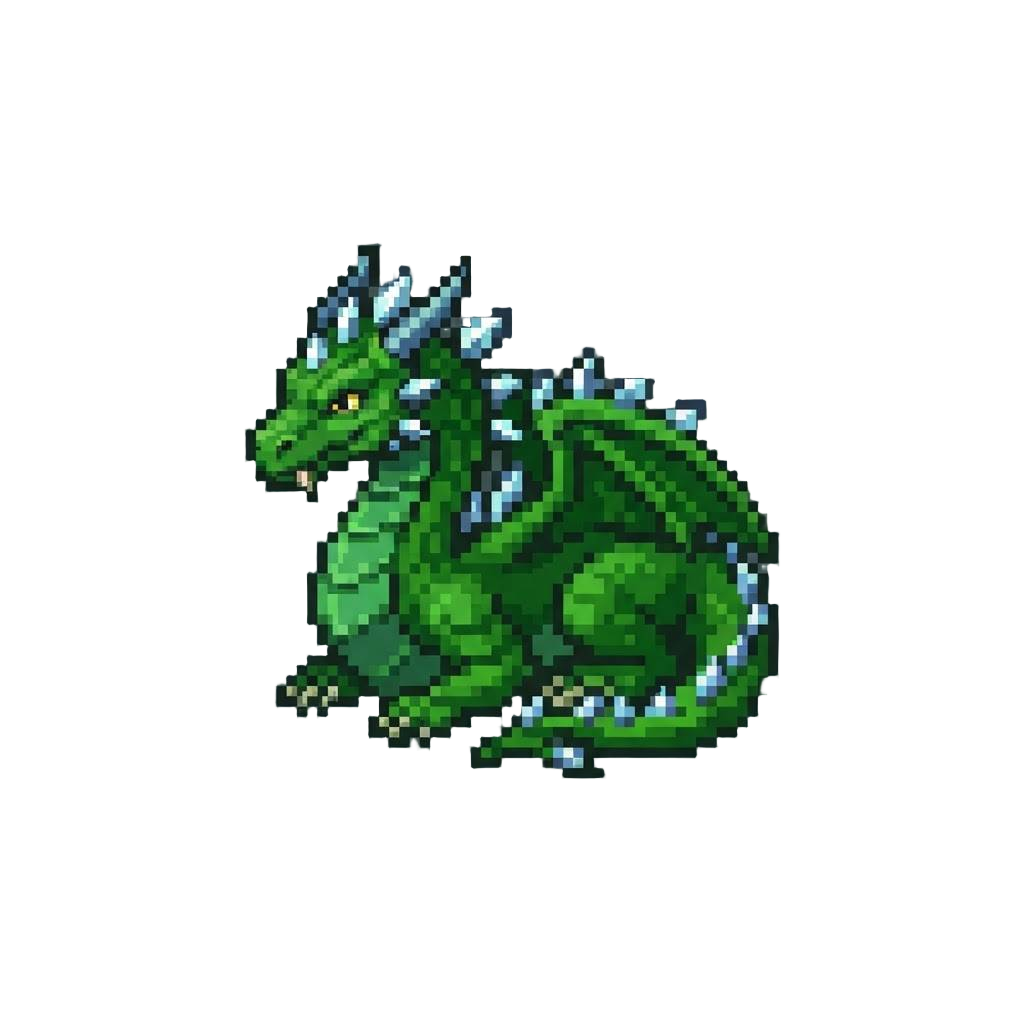 An Ancient Emerald Wyrm with Diamond-tipped Spines