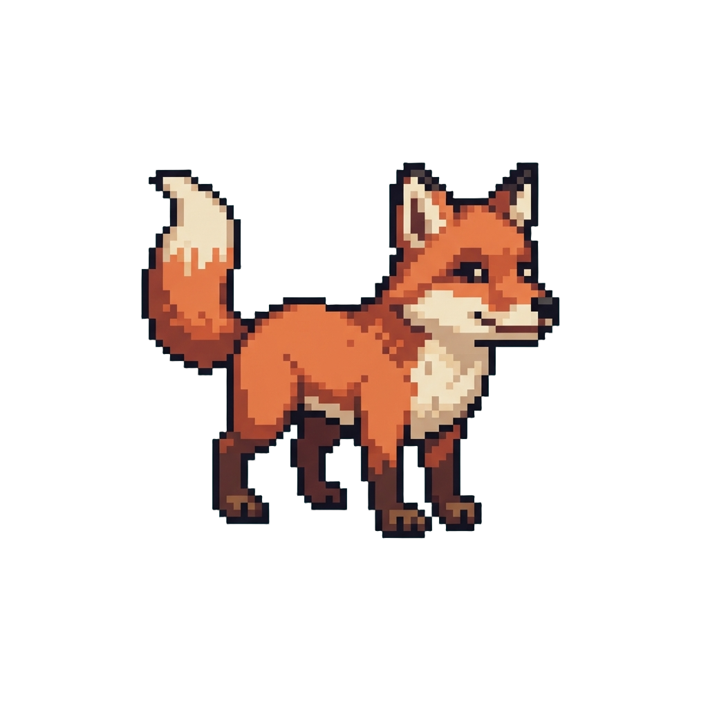 A Classic Woodland Red Fox with a White-tipped Tail