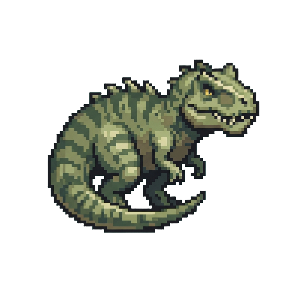 A Huge Cartoonish Giganotosaurus