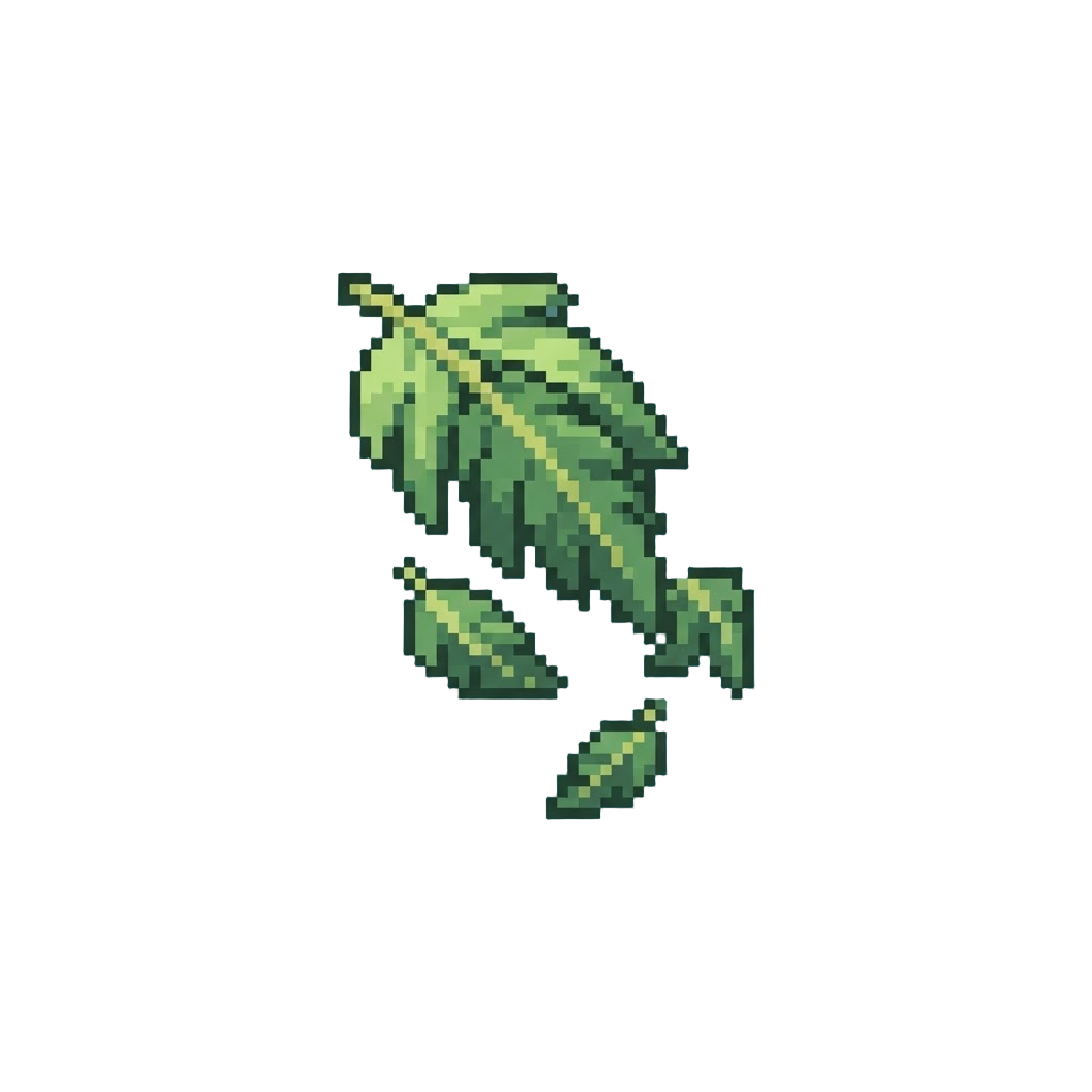 A Playful Shower of Falling Palm Leaves