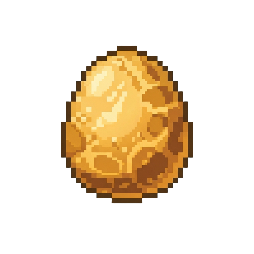 A Glowing Golden Dinosaur Egg