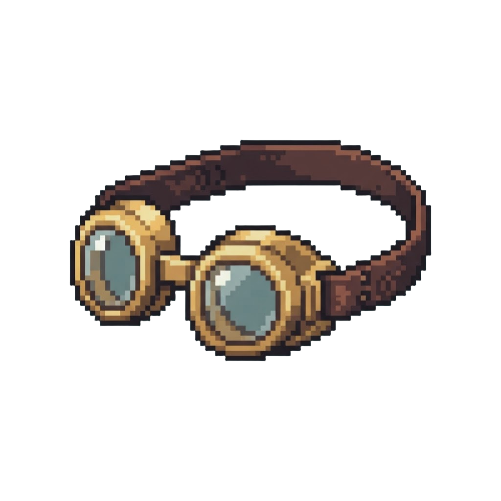 A Small Pair of Brass Goggles