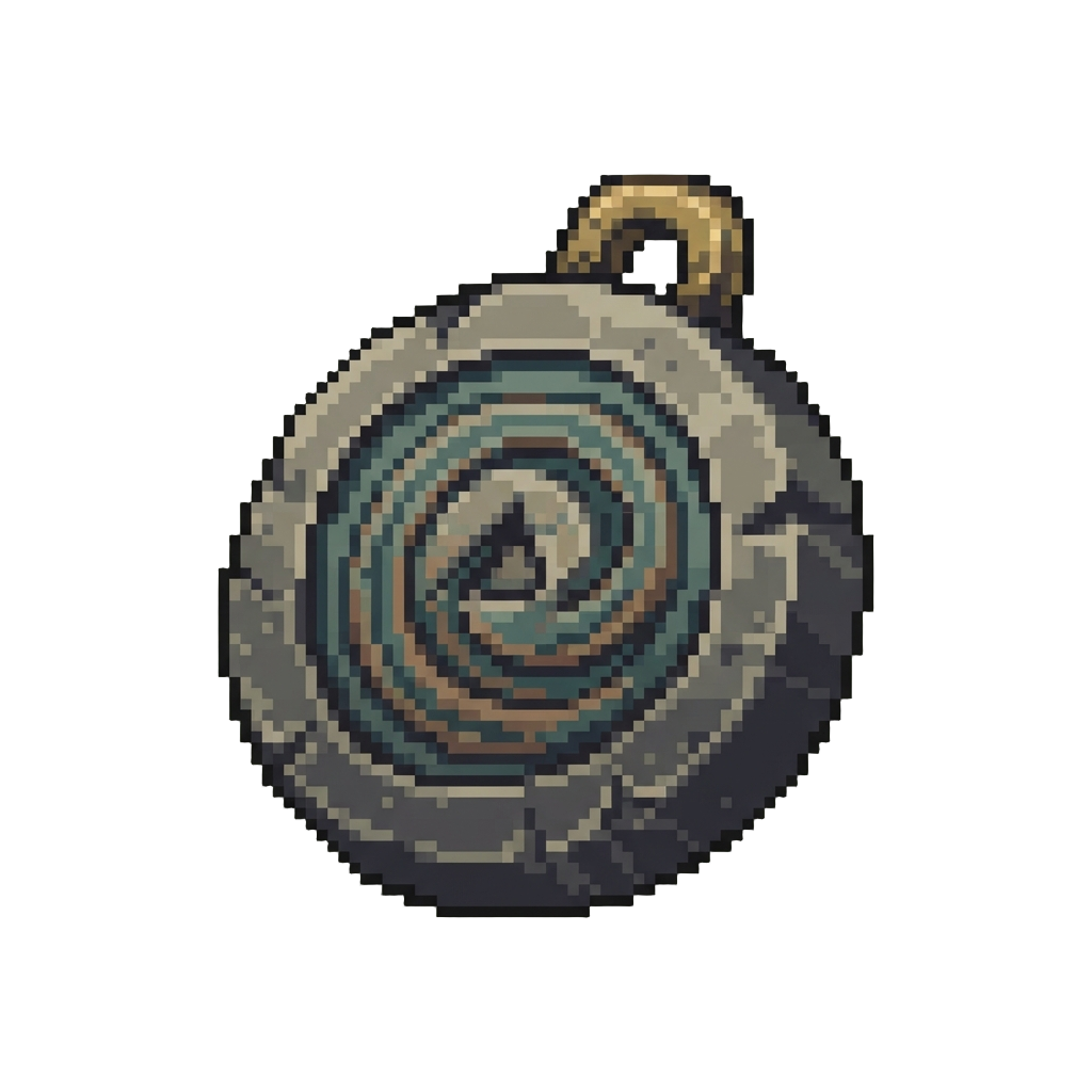 A Ancient Carved Stone Medallion