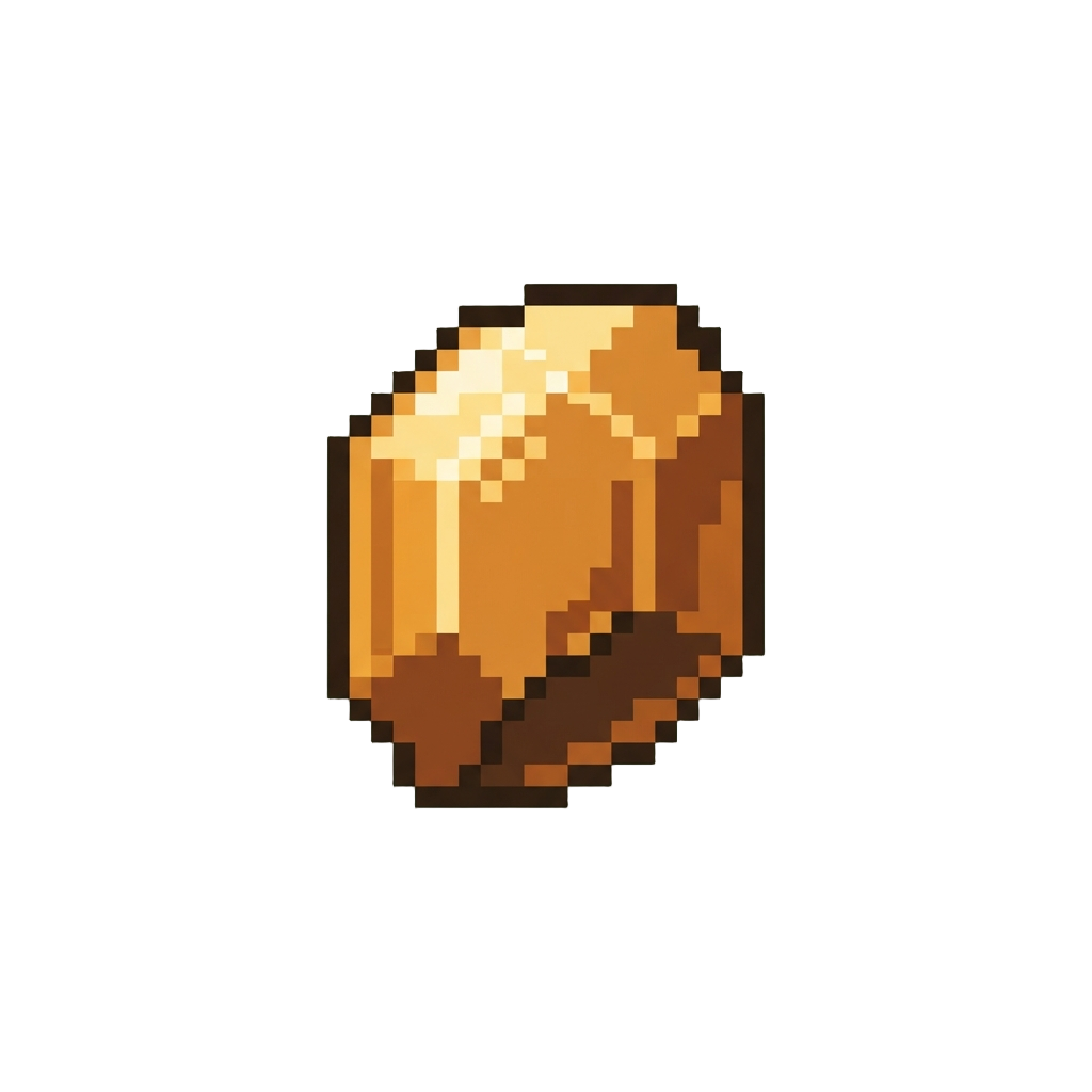 A Sparkling Amber Gemstone