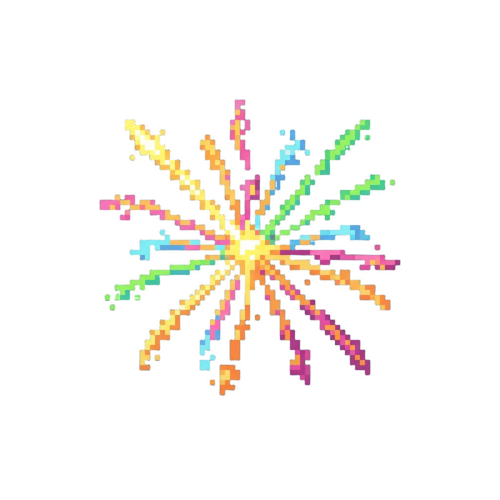 Burst of Tiny Harmless Party Sparks
