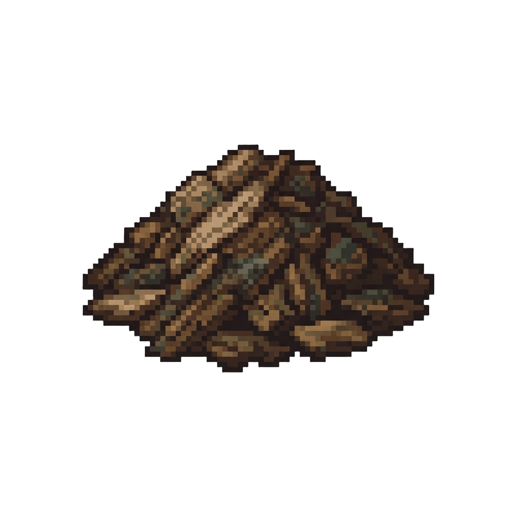 A Damp Mound of Decayed Wood Chips