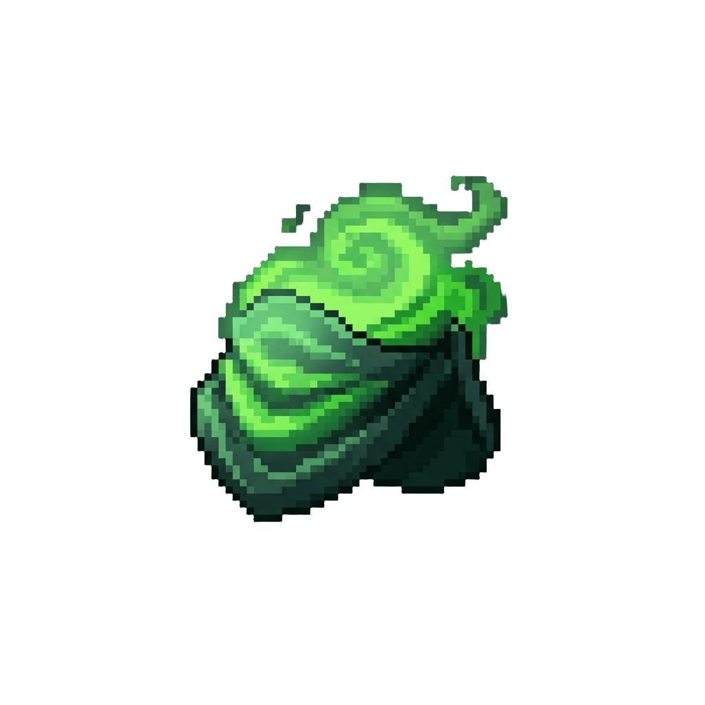 A Misty Veil of Glowing Green Death-fog