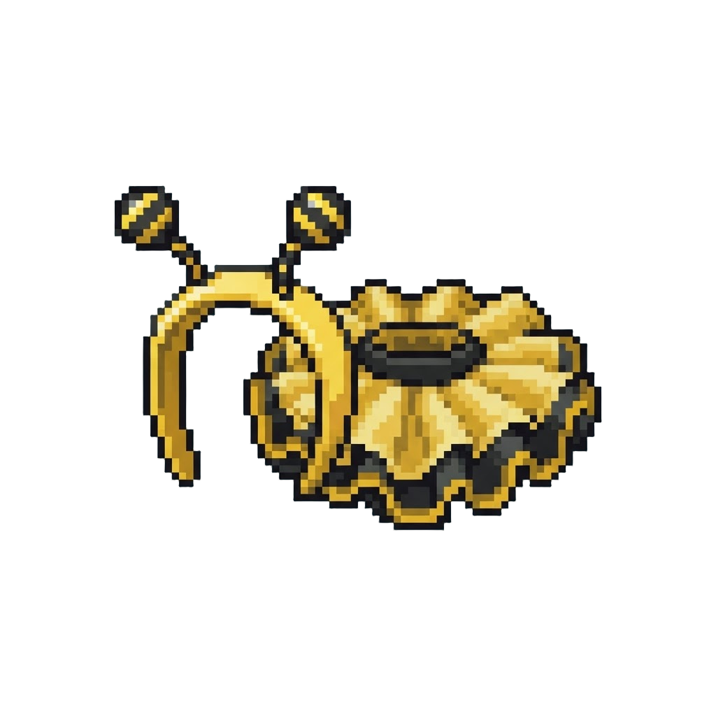 A Silly Bumblebee Headband and Ruffled Tutu