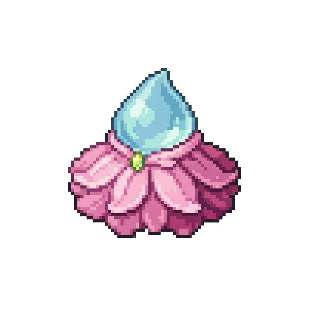 A Giant Dewdrop Helmet and Frilly Petal Tutu